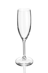 Empty champagne glass