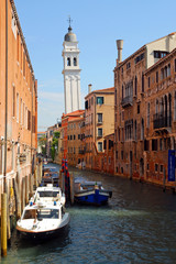 Venedig schiefer Turm San Giorgio dei Greci