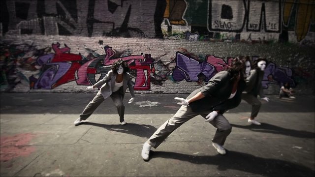 Women team dance clip