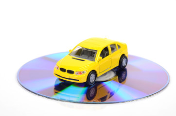 Toy car and DVD