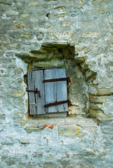 Antique prison window.