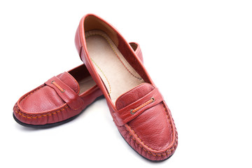 female red shoes, with good clipping path