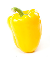 Fresh yellow pepper isolated on white [with clipping path]