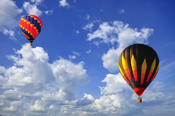 hot air Balloon with blue sky