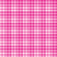Pink and white seamless gingham pattern