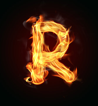 Fire letter "R"