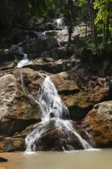 Waterfall on Koh Samui island