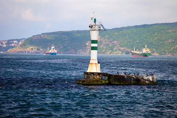 Lighthouse on the Bosphorus Strait