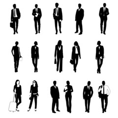 silhouetten Business People