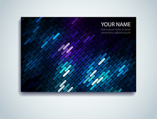 Shiny mosaic business card