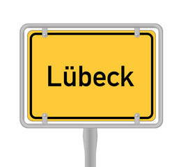 Lübeck Ortsschild