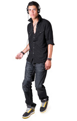 Naklejka premium Young Latin Male Dancing 