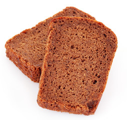 Bread isolated on white