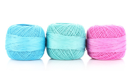 Few thread bobbin isolated on white