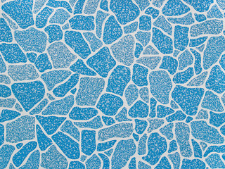 blue mosaic tiles texture - 34475653