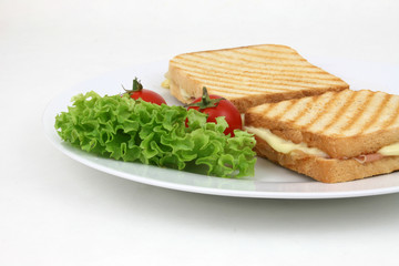Toast mit Schinken und Käse