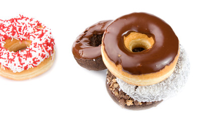 A pile of donuts
