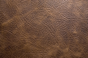 Brown leather texture closeup