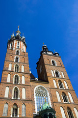 Fototapeta na wymiar Marienkirche - Krakau - Polen