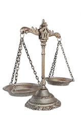 Antique brass scale balance