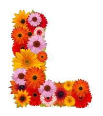 Flower letter