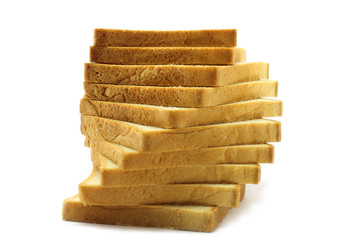 Pieces of white bread