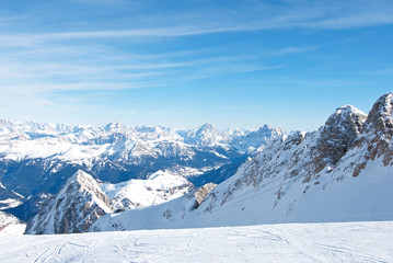 Impianto sciistico sulla Marmolada