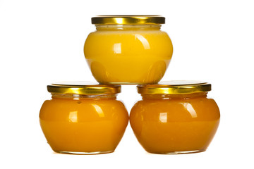 Jars of honey.