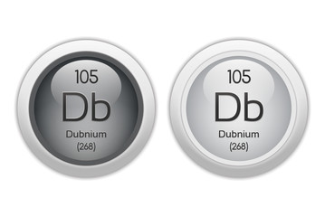 Dubnium - two glossy web buttons