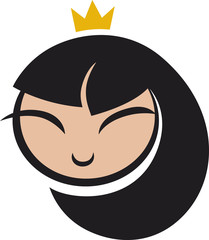cartoon princess icon © Igor Zakowski
