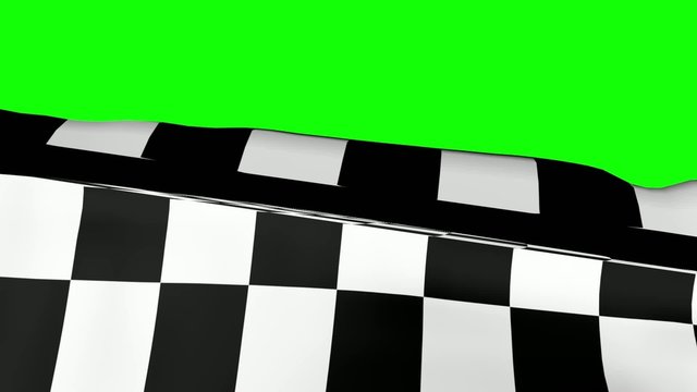 Chequered Flag on Greenscreen