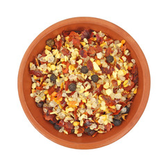 Garlic pepper and salt seasoning in bowl