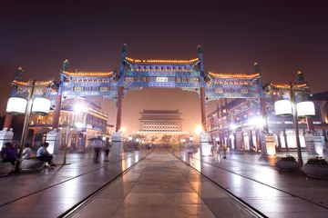 Fototapeten alte Geschäftsstraße in Peking © chungking