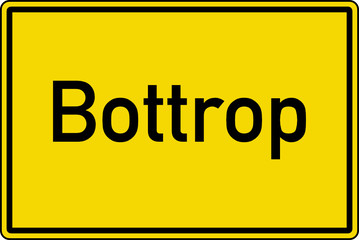 Bottrop Ortstafel Ortseingang Schild Verkehrszeichen