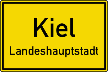 Kiel Ortstafel Ortseingang Schild Verkehrszeichen