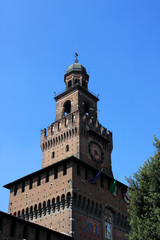 Fototapeta na wymiar Sforza Castle, Milan