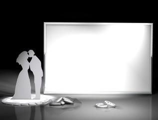 anelli con cornice argento