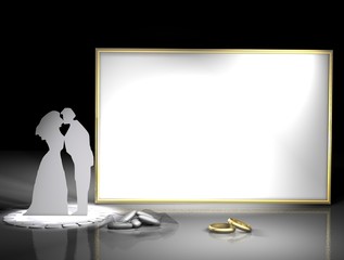 anelli con cornice oro