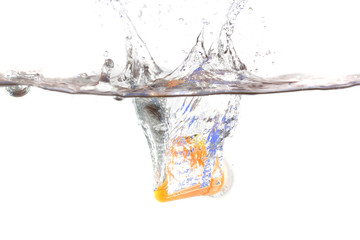 Jelly drops on water