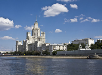 Fototapeta na wymiar Moscow, high-rise building