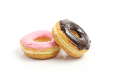 Chocolate Donut isolated in white background