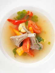 vegetable soup with ribs