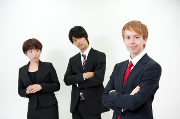 a portrait of businessteam