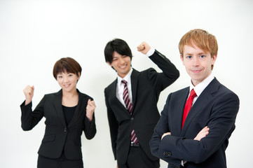 a portrait of businessteam