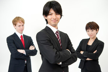 a portrait of businessteam