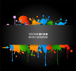 Colour grunge poster