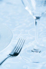 Wineglass on the table