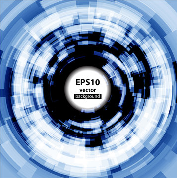 Abstract Techno Circle background. Eps 10.