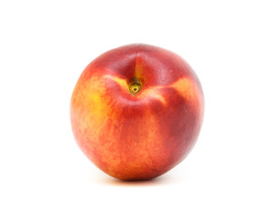 a nectarine isolated on a white background