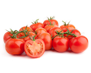 red tomato vegetable isolated on white background